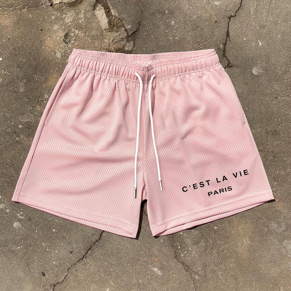 Sopula C'est La Vie Graphic Mesh Shorts - SOPULA