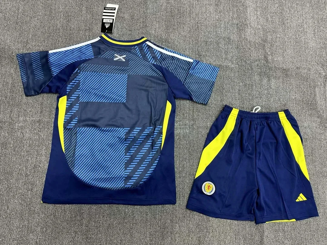 2024 Kids Size Scotland National Team Home Football Shirt 1:1 Thai Quality