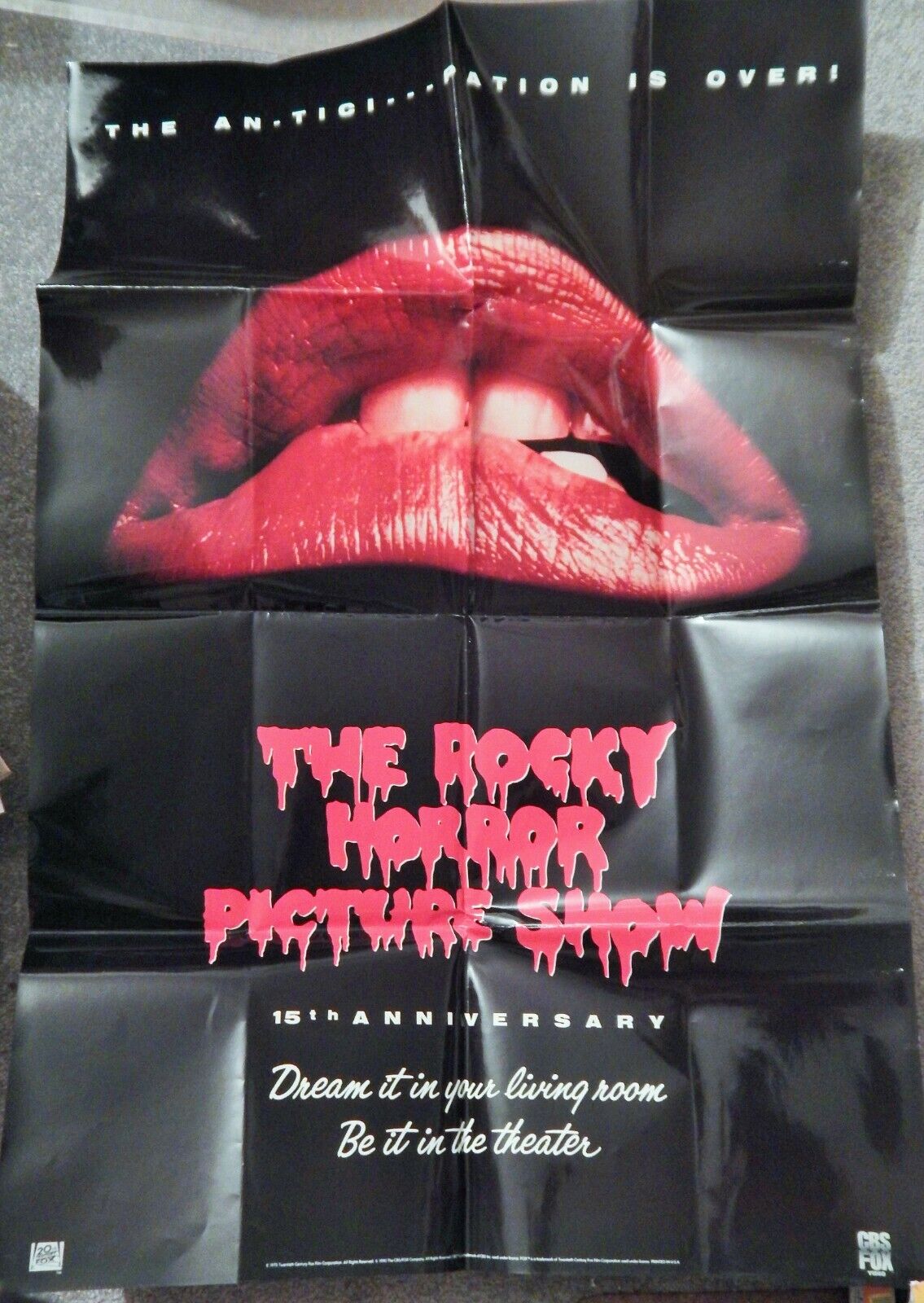 ROCKY HORROR PICTURE SHOW (VIDEO DEALER 36 X 24 POSTER, 1990S) SUSAN SARANDON