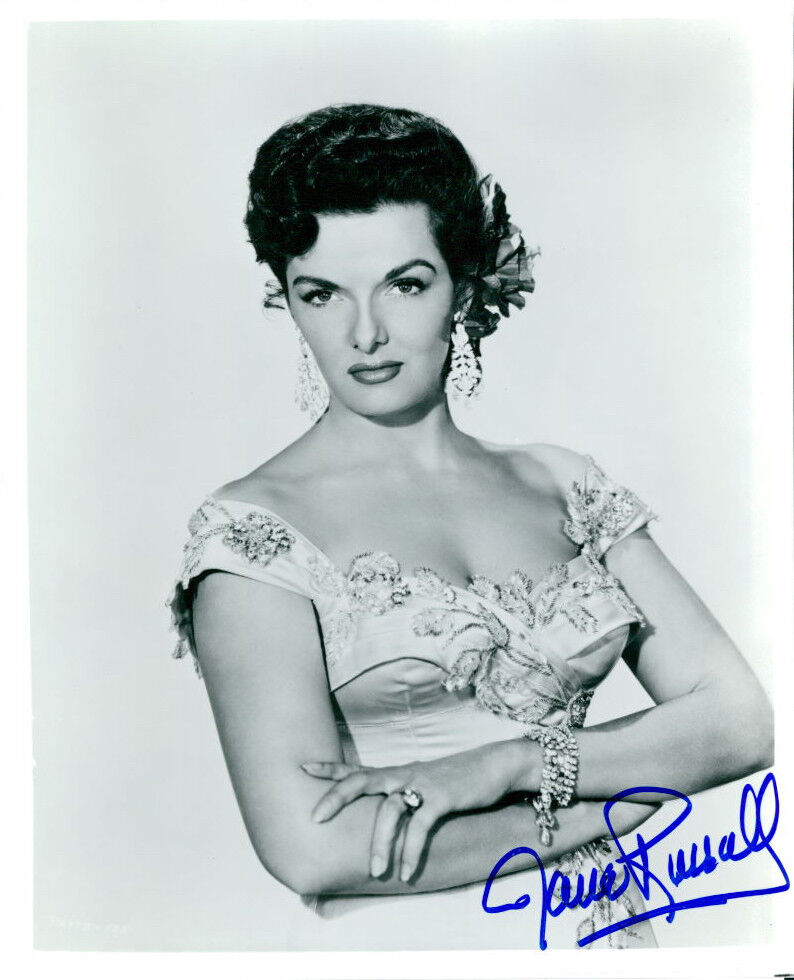 Jane Russell signed 8x10 Photo Poster painting COA