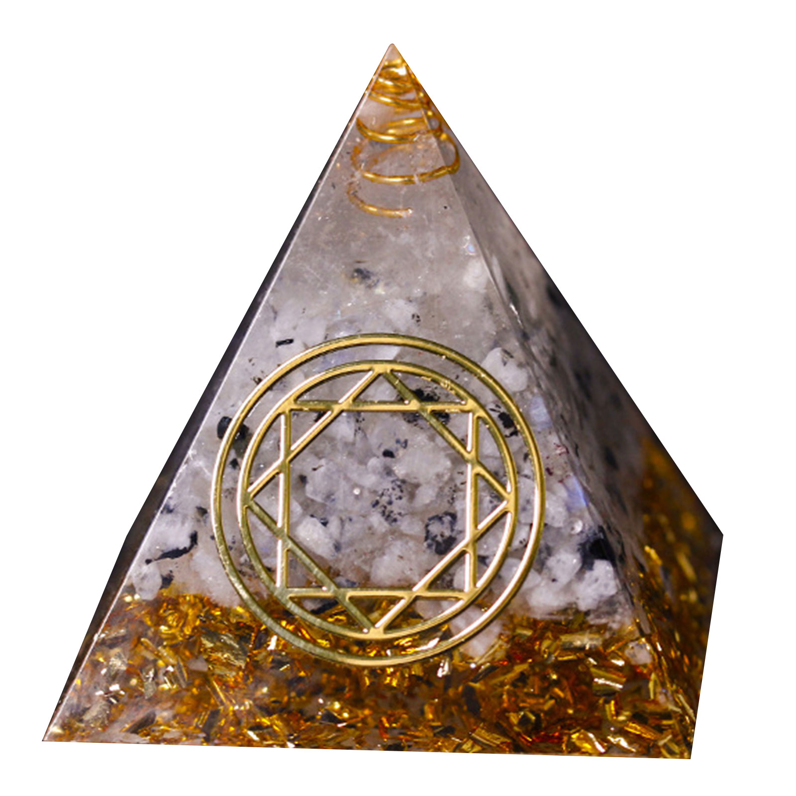 

6cm Natural Orgonite Pyramid Chakra - Universe, 501 Original