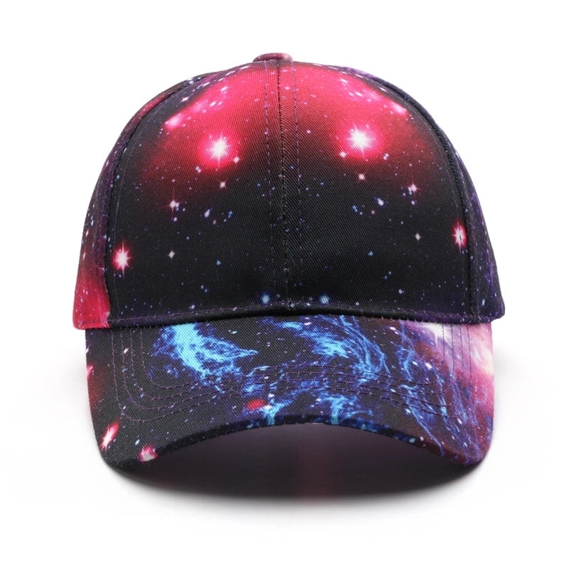 Women’s Streetwear Tie Dye Curved Eaves Baseball Cap