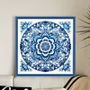 Blue And White Porcelain-Mandala-14CT Stamped Cross Stitch 40*40cm/15.75*15.75in