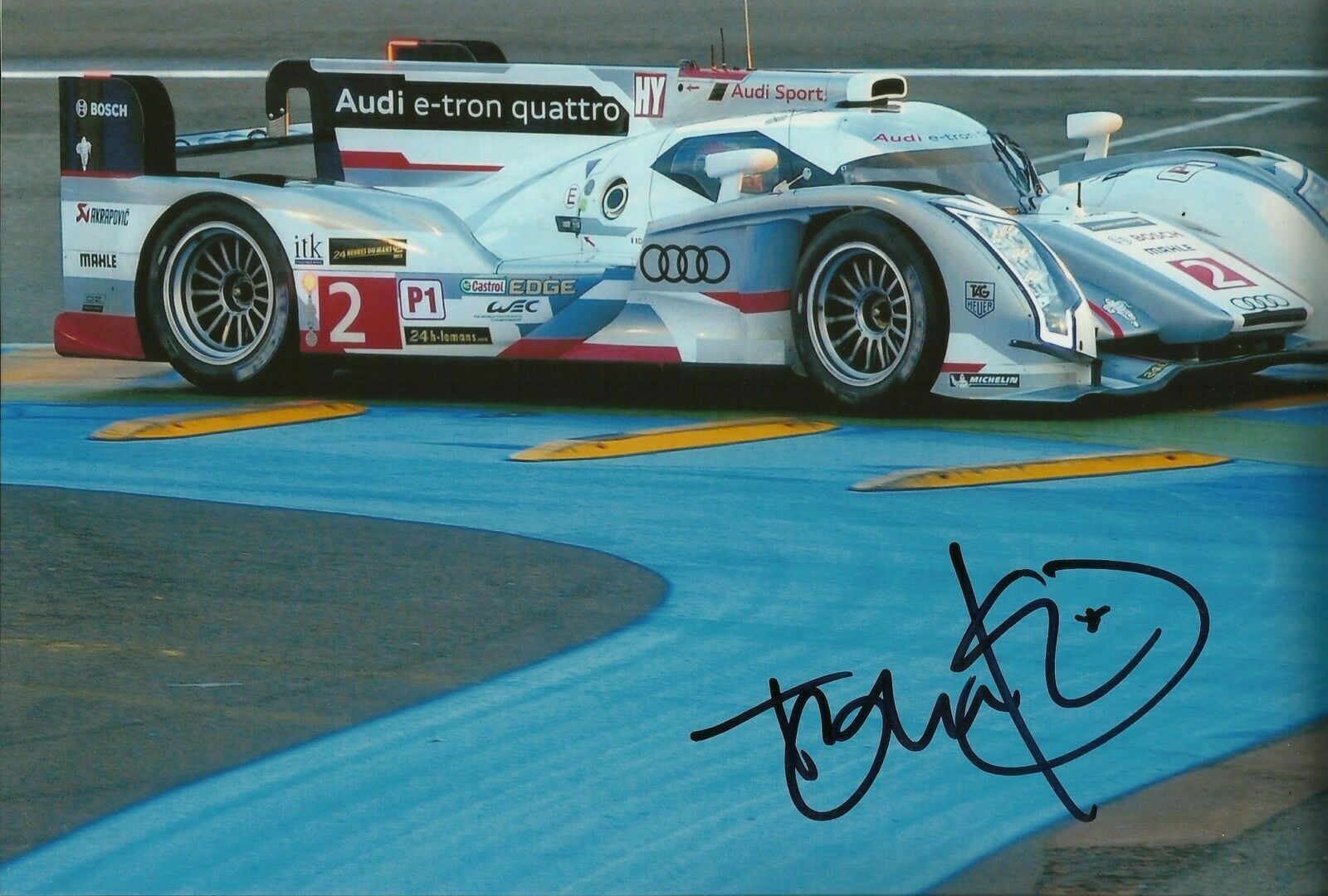 Tom Kristensen Signed 12X8 Photo Poster painting Audi Sport Team Joest 2013 AFTAL COA (3576)