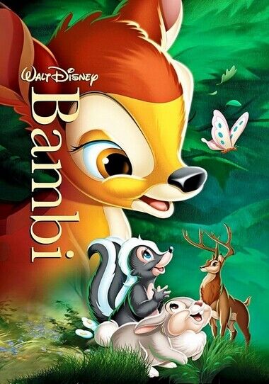 BAMBI POSTER - DISNEY MOVIE PROMO - HIGH GLOSS Photo Poster painting INSERT -  POST!