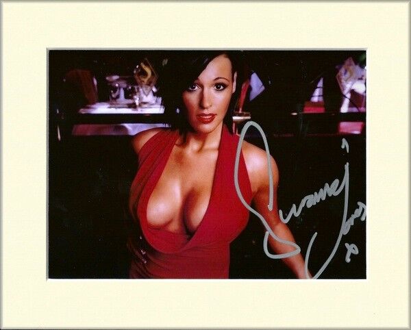 SURANNE JONES BUSTY SEXY PP MOUNTED 8X10 SIGNED AUTOGRAPH Photo Poster painting PRINT