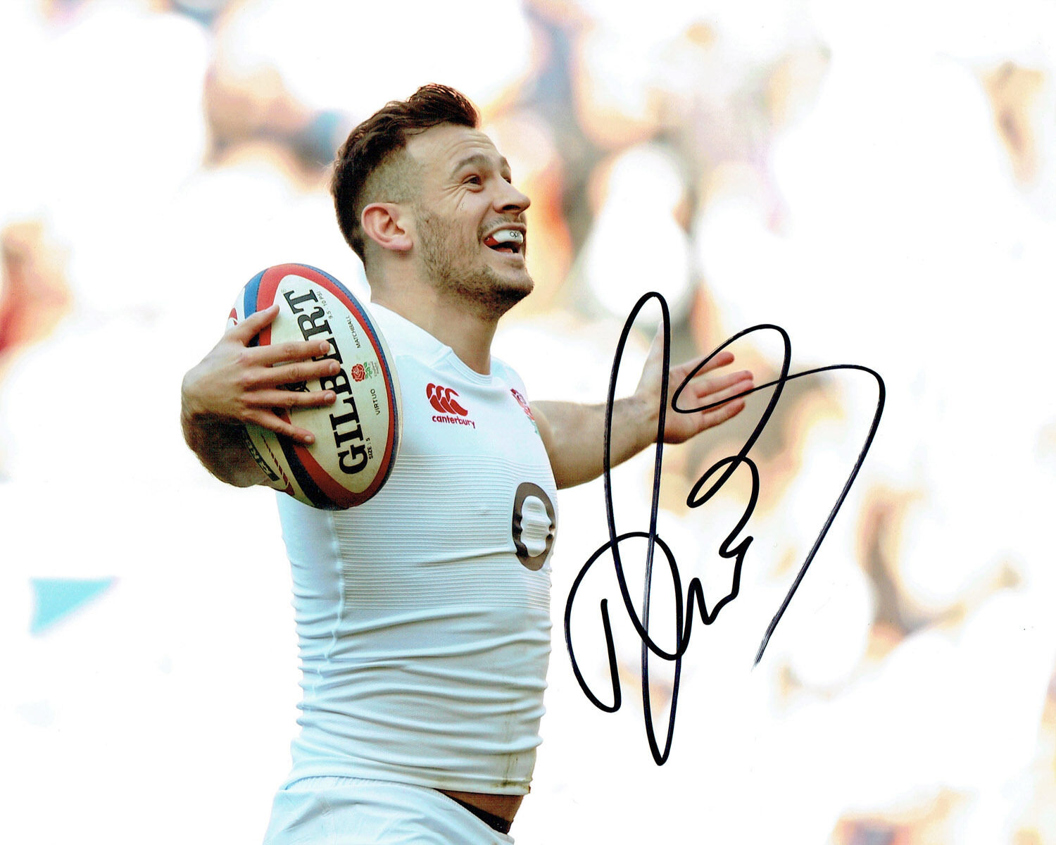 Danny CARE Signed Autograph 10x8 Photo Poster painting AFTAL COA RUGBY Union England Twickenham