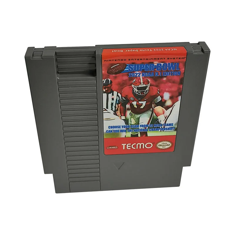 Tecmo Super Bowl 2022 NCAA For Nintendo NES - 8 Bit Game Cartridge