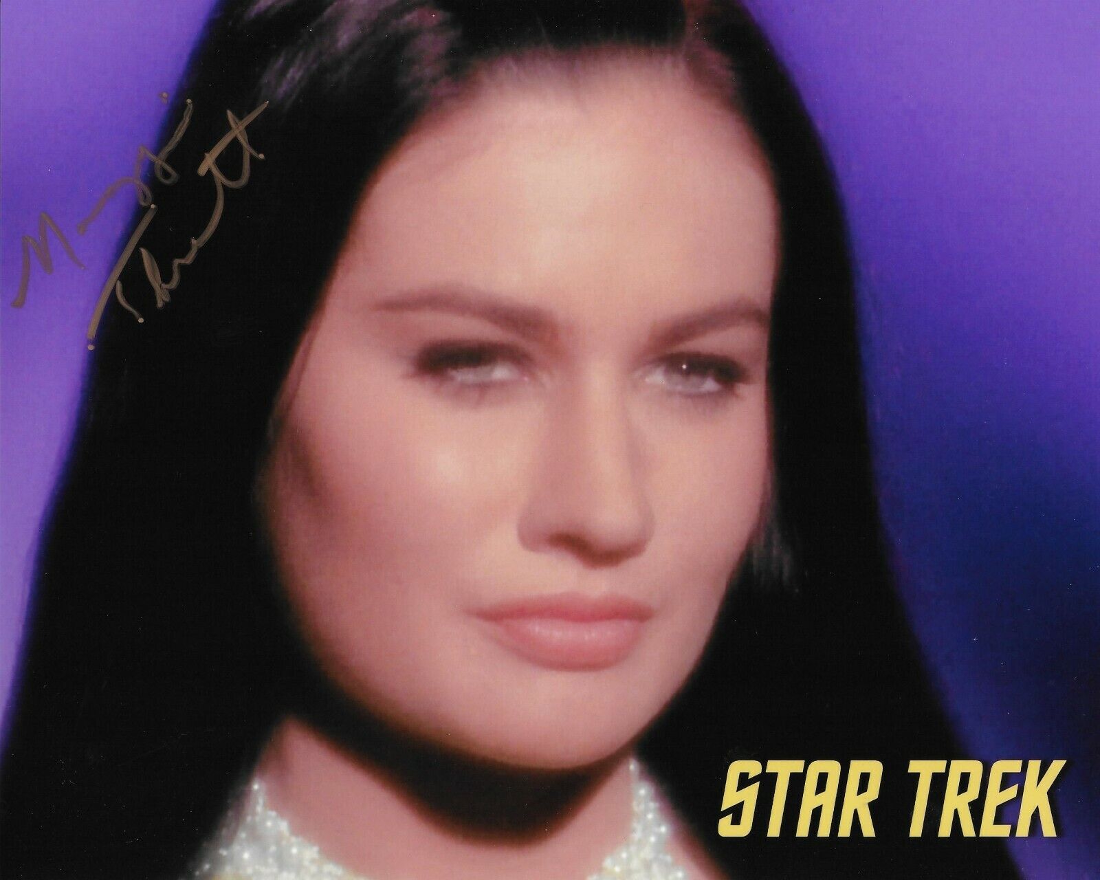 Maggie Thrett Star Trek Original Autographed 8X10 Photo Poster painting
