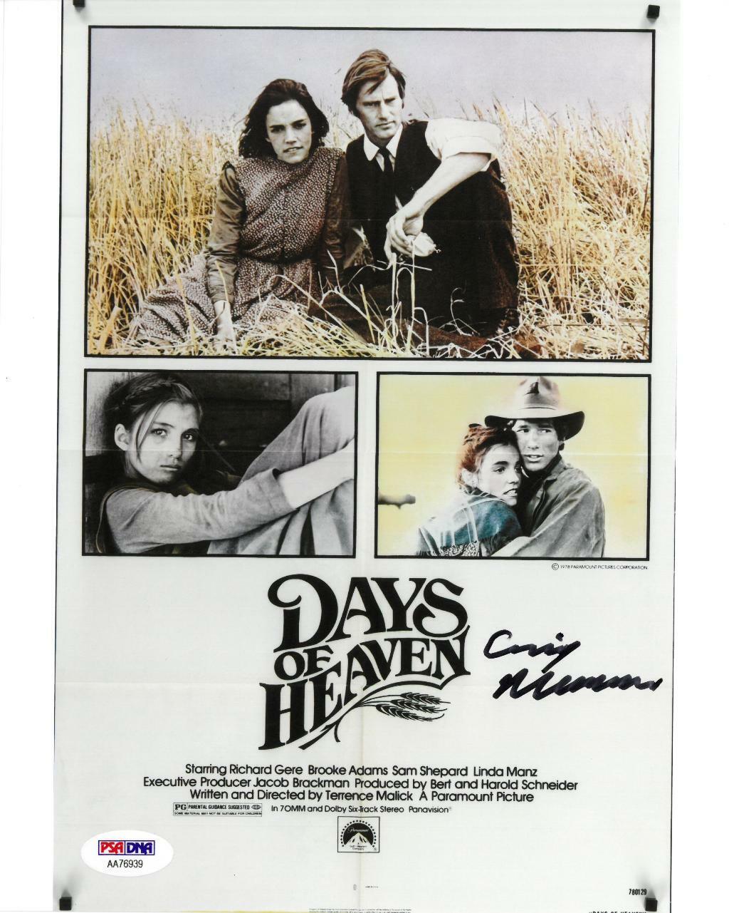 Ennio Morricone Signed Days of Heaven Autographed 8x10 Photo Poster painting PSA/DNA #AA76939