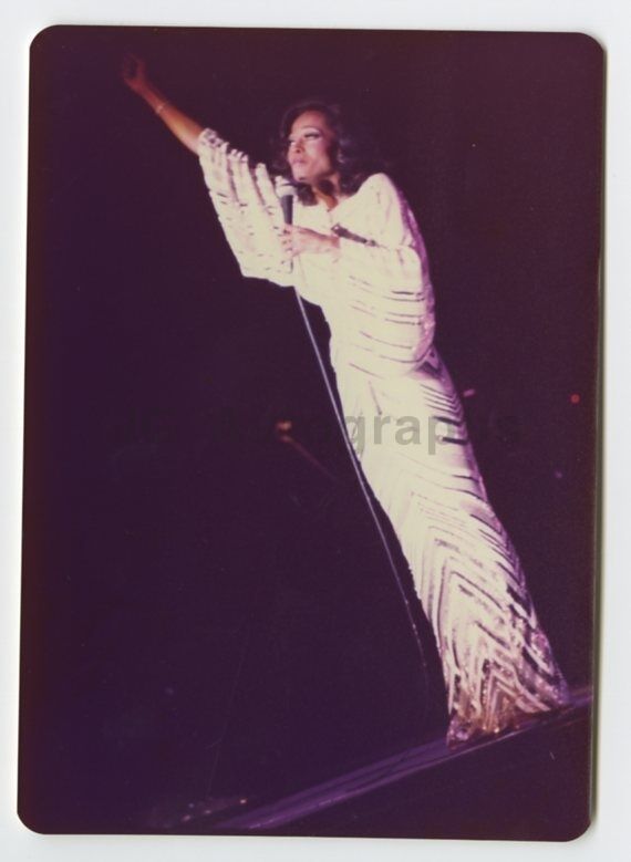 Diana Ross - Vintage Candid Photo Poster painting by Peter Warrack - Previously Unpublished