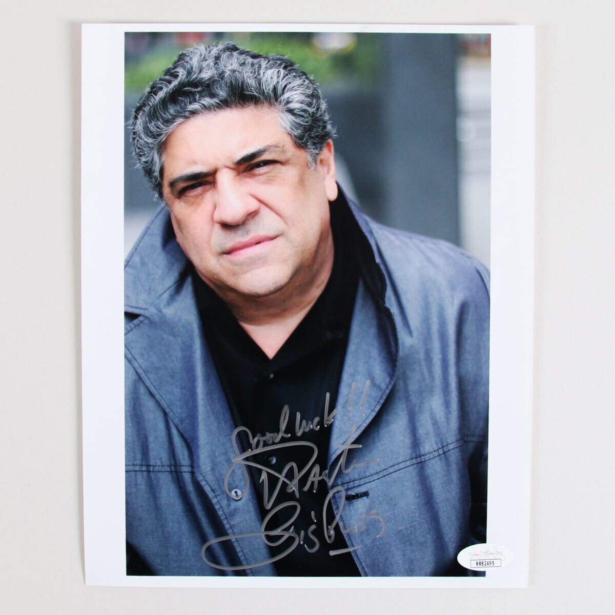 Vincent Pastore Signed Photo Poster painting 8x10 The Sopranos - COA JSA