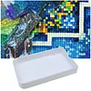 Plateau de tri en diamant en perles en plastique multicolore, strass, sans d&eacute;versement de perceuse, bac de rangement pour peinture en diamant, accesso