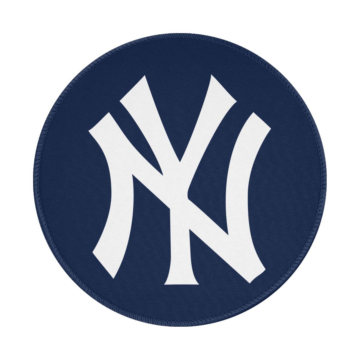 New York Yankees Logo Waterproof Round Mouse Pad for Wireless Mouse