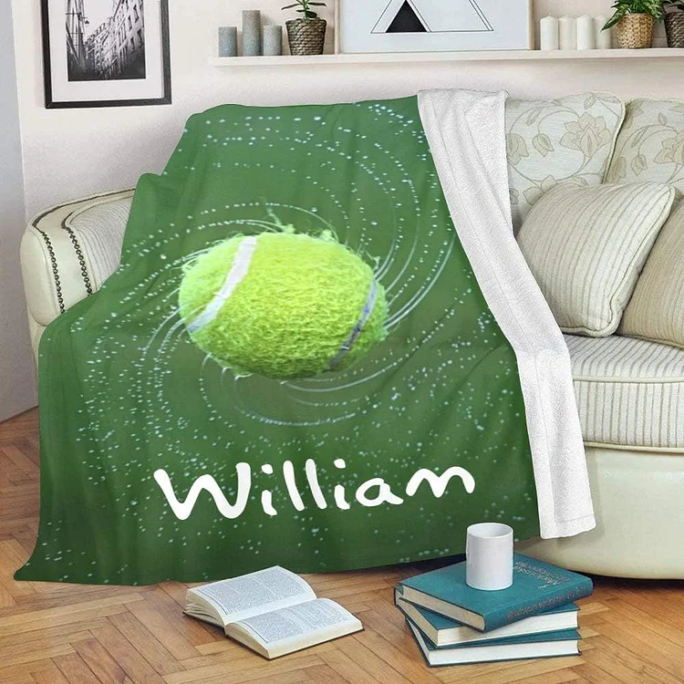 Custom Blanket with Name Text Soft Fleece Throw Blanket | BKKid616