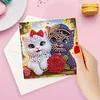 6Pcs Valentines Day Diamond Painting Greeting Card