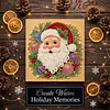 (25x25cm)DIY Pearl Painting Xmas Framed Handmade Pearl Material Art Kit Living Room Decor