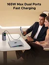 20000mAh 165W Mobile Power Bank + 240W C-C Fast Charging Data Cable, Can Charge Macbook and iPad