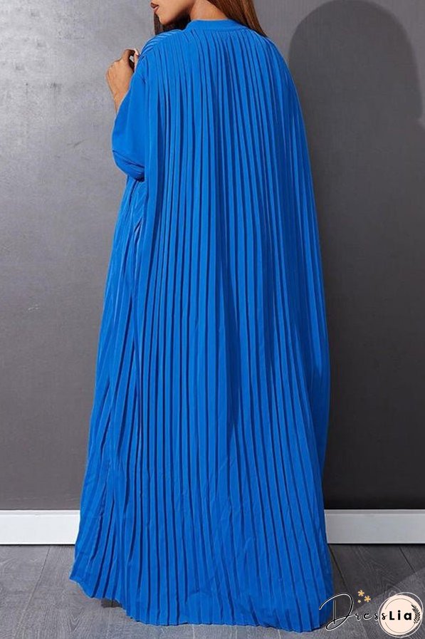 Trendy Pleated Smock Maxi Dress