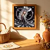 Special Shape Rhinestone Diamond Painting Kit(Silver Hat Butterfly Girl)