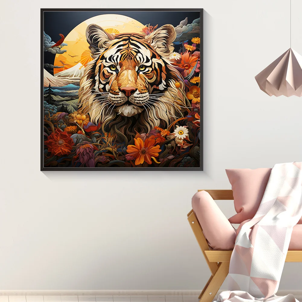 Diamond Painting - Full Round Drill - Field Tiger(Canvas|30*30cm)