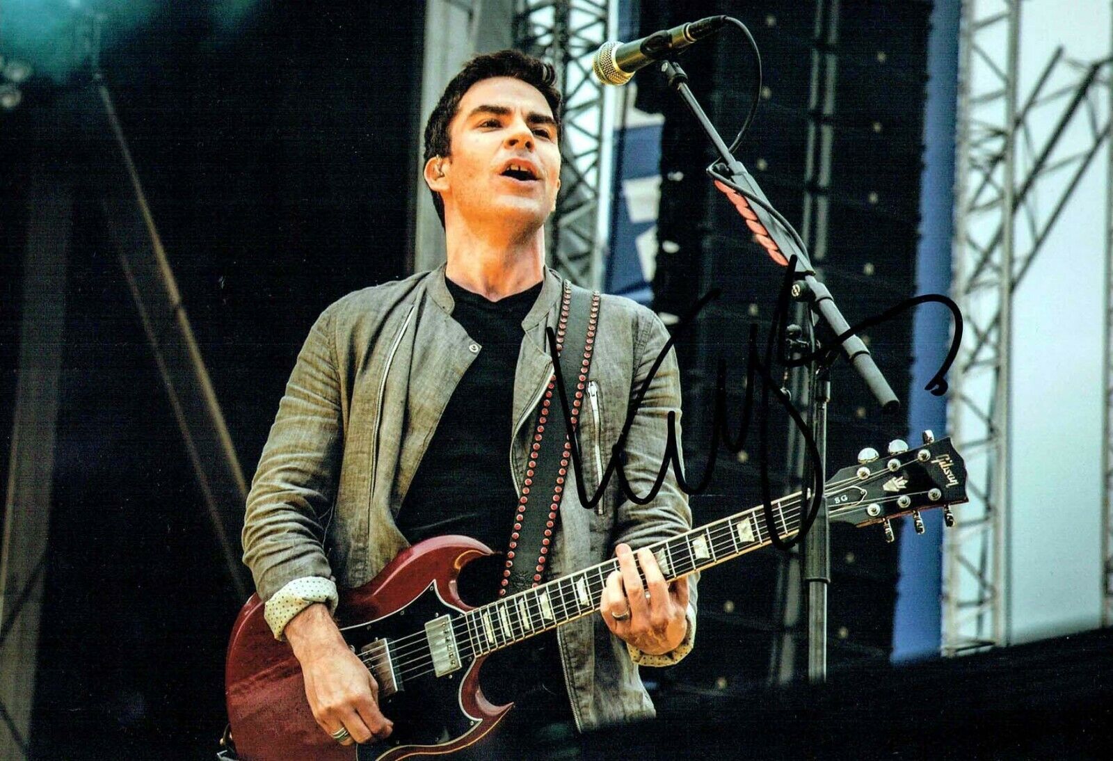 Kelly JONES SIGNED Autograph 12x8 Photo Poster painting 7 AFTAL COA Stereophonics Lead Singer