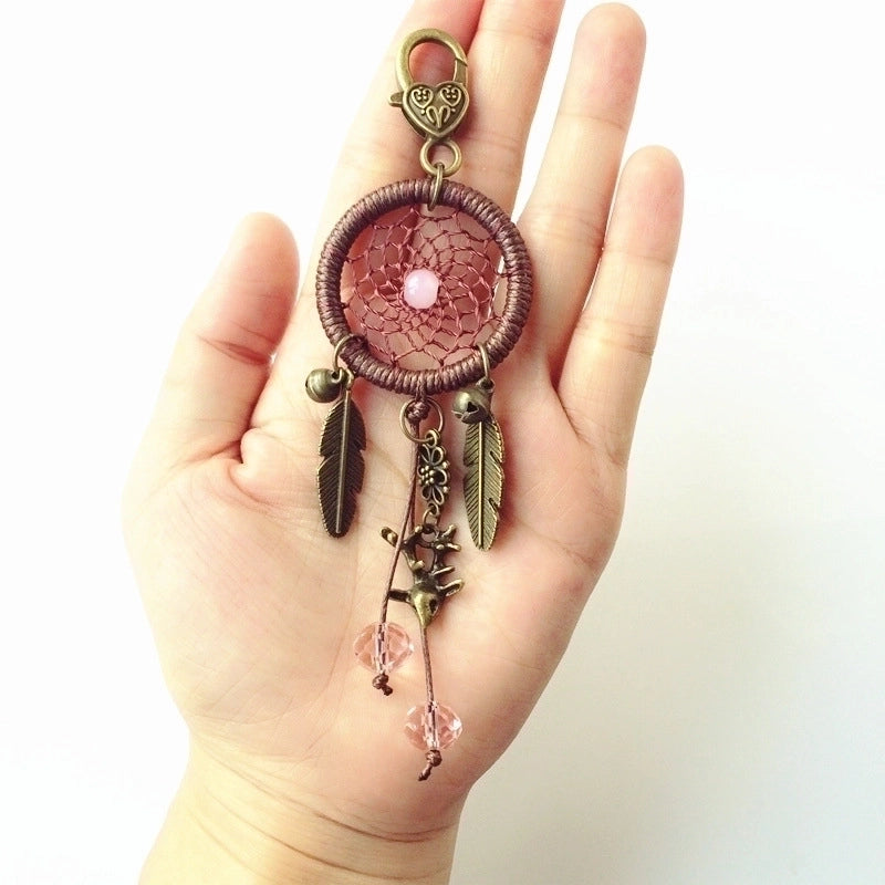 Ethnic Style Dreamcatcher Alloy Unisex Bag Pendant Keychain