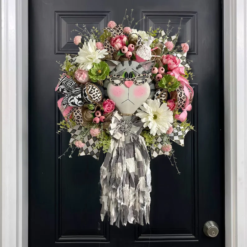 💖Mother's Day Sale💖45%OFF-Cat Lover wreath 🐱