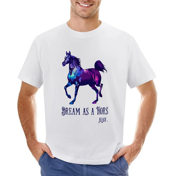 Dream As A Horse Designable Men's T-shirt	