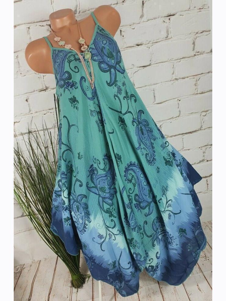 Women Half Sleeve V-neck Solid Color Dress