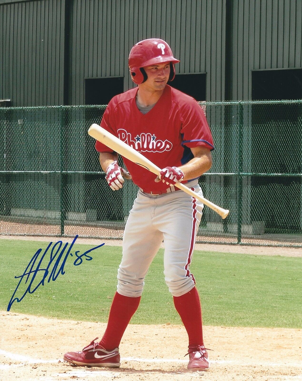 Signed 8x10 ANDREW PULLIN Philadelphia Phillies Autographed Photo Poster painting - COA