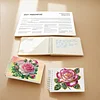2 Pack Rose DIY Diamond Art Spiral Notebook Kit 80 Pages No Lines