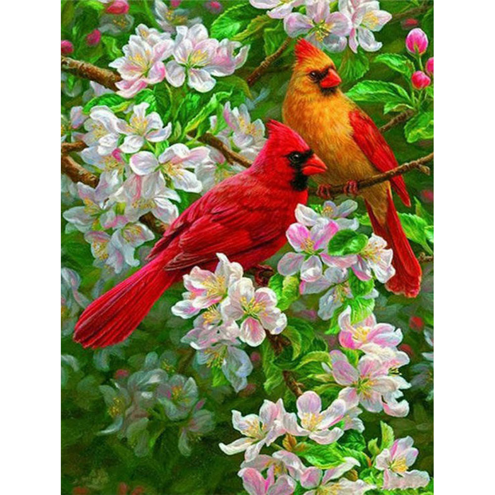 

Flowers Birds - Square Drill Diamond Painting - 30*40CM, 501 Original