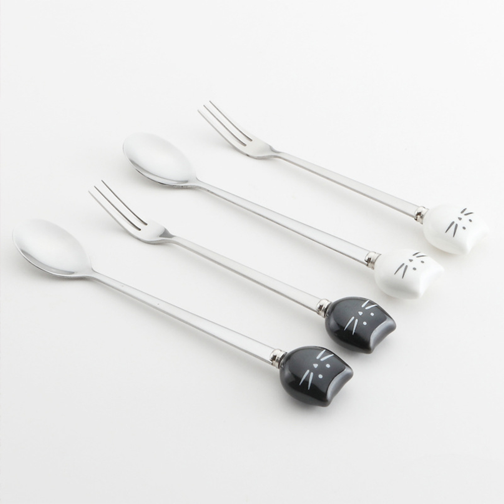 

Cartoon Cute Creative Ceramic Stirring Spoon, 501 Original
