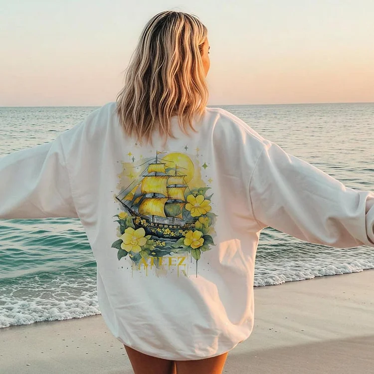 Ateez Golden Hour Part. 3 Lemon Drop Pirate Sweatshirt