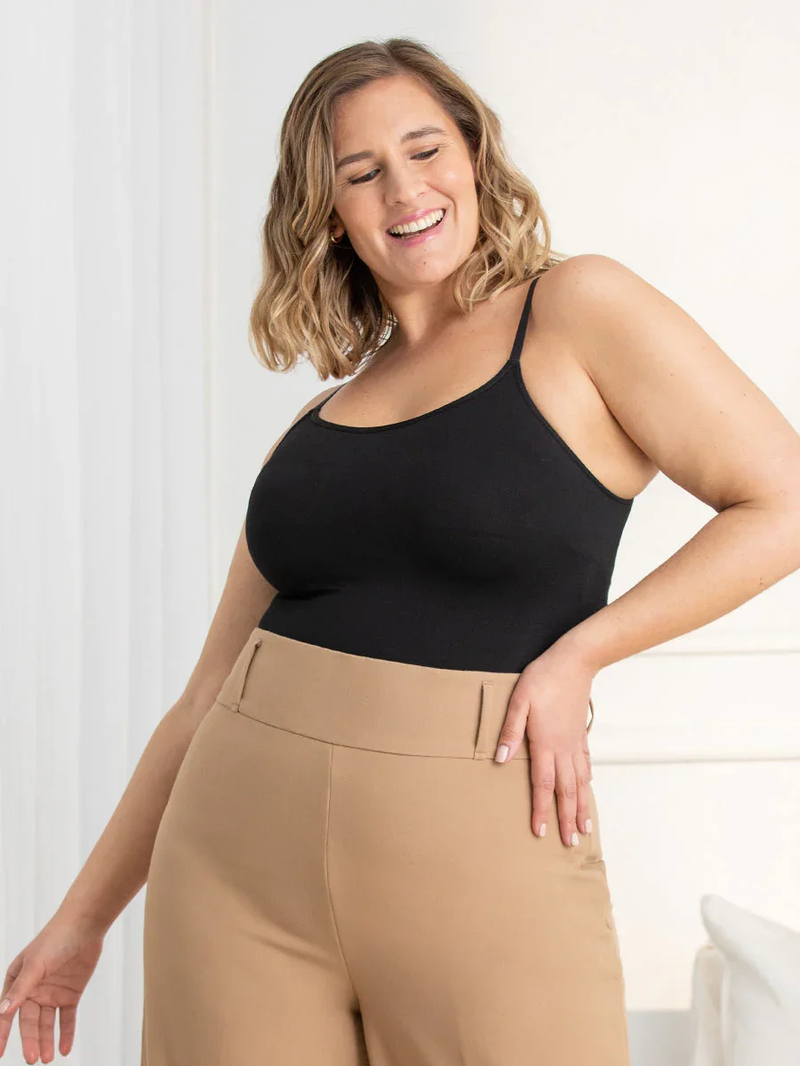 Scoop neck shapewear vest