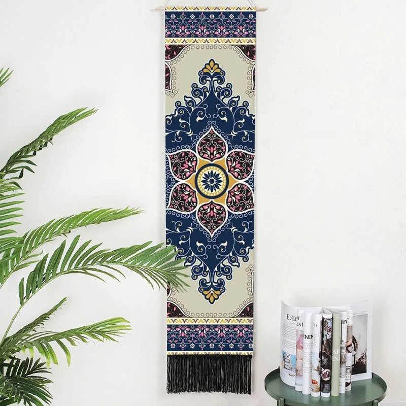 Tarot Devil Eye Wall Hanging Phase Tapestry Bohemia Mandala Tassel Tapestry Boho Hippie Art Tapestries For Bedroom Office Decor