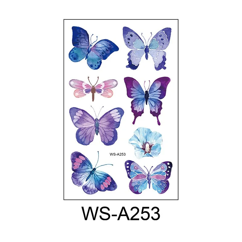 Tattoo Stickers Butterfly Temporary Fake Tattoos Paste on Face Arm Leg for Children Body Art tattoo stickers