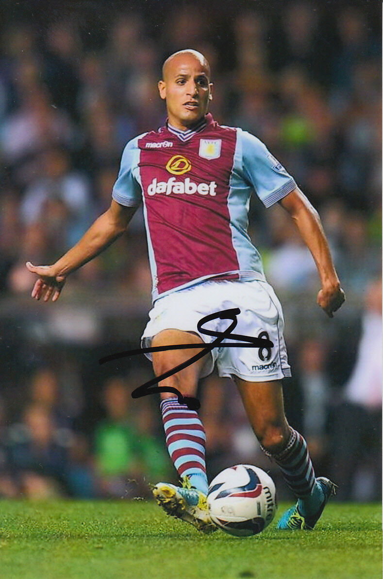 ASTON VILLA HAND SIGNED KARIM EL AHMADI 6X4 Photo Poster painting 1.