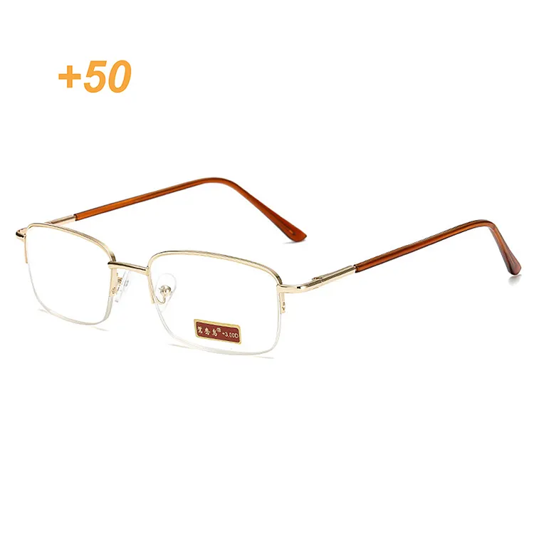 Half Frame Reading Glasses - Classic Simple Style In Black Or Brown, Many Strength Options 5 thumbnail image