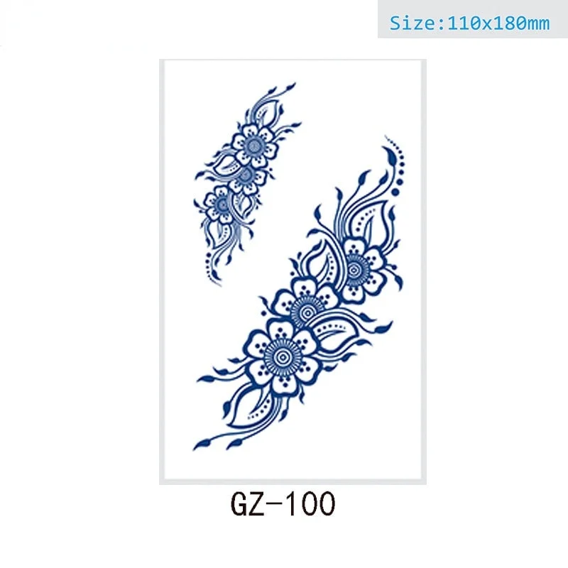 Net Red Herbal Juice Semi-permanent Waterproof Sweat-proof Tattoo Masking Scar Tattoo Sticker Herbal Juice Tattoo Sticker