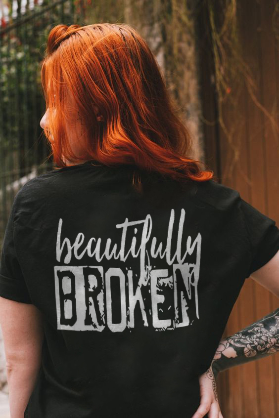 Beautifully Broken T-shirt - Geckodars