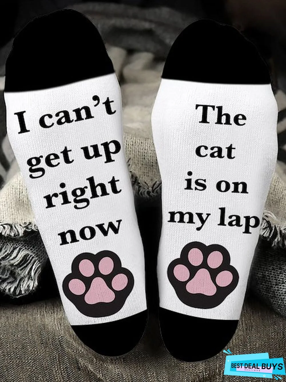 I Can’t Get Up Right Now Casual Letter Print Cotton Socks