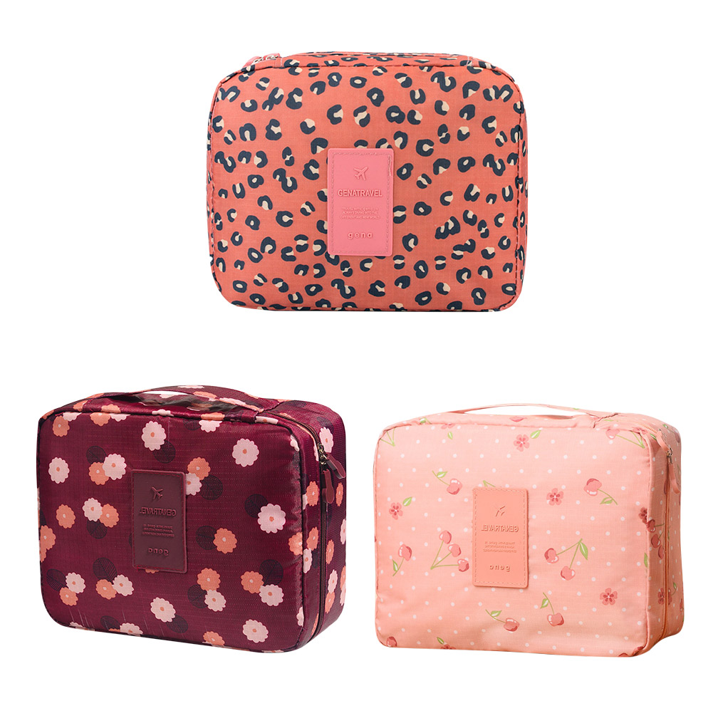 

Cosmetic Bag Waterproof Printed Makeup Travel Case Organizer Toiletry Kits, Leopard, 501 Original
