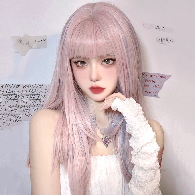 Cute Pink Highlight Gradient Wig BE1221