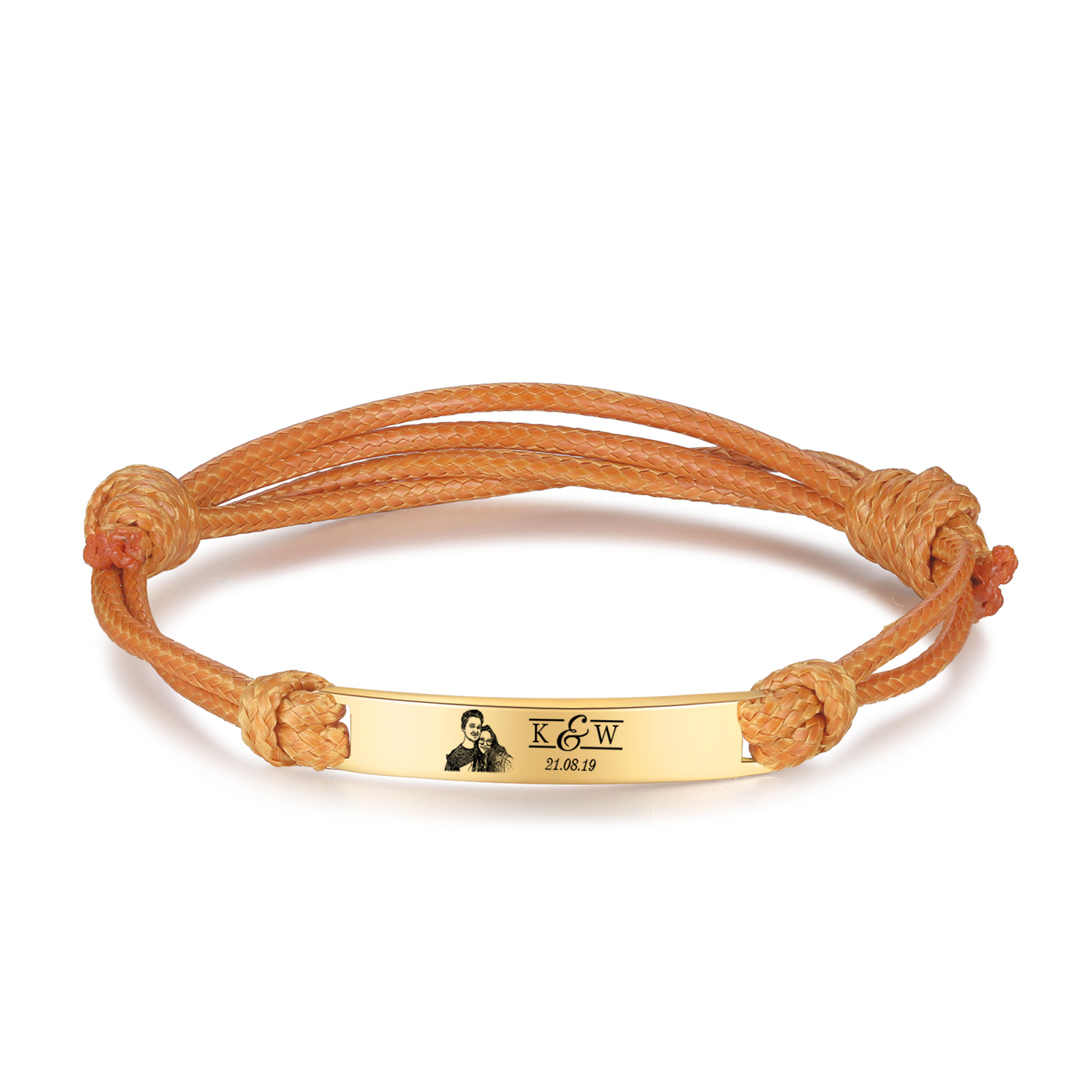 Braccialetti acciaio inox 1 nome 2 lettere e 1 foto personalizzabili per coppia multicolori da scegliere