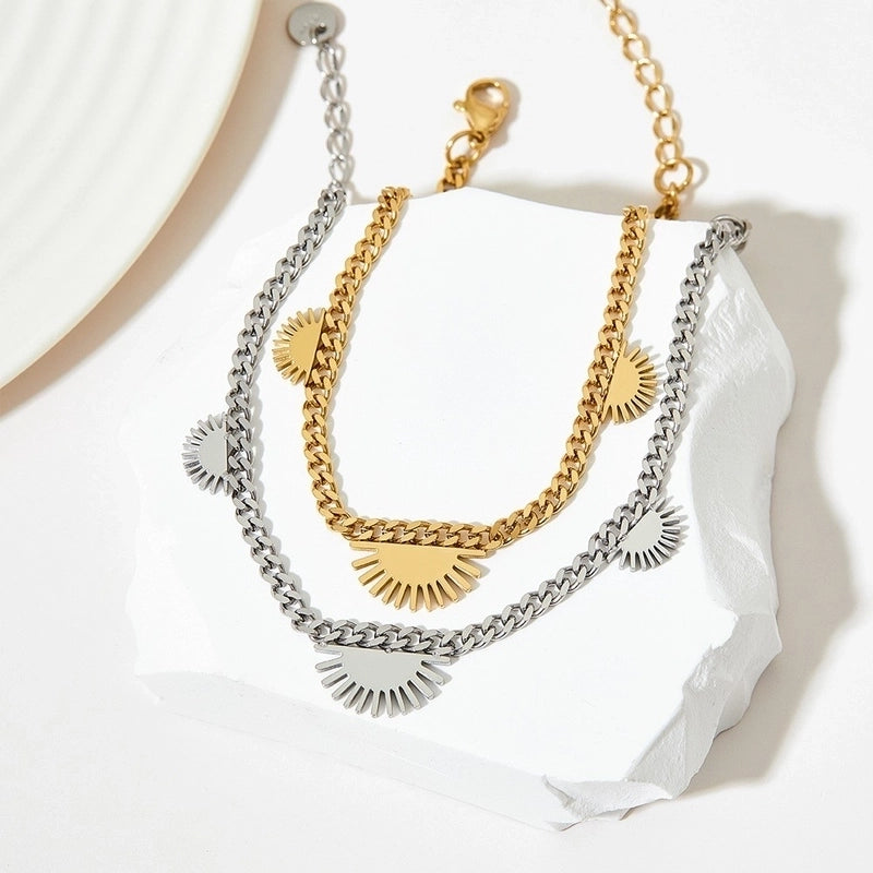 Casual Modern Style Geometric 304 Stainless Steel 16K Gold Plated White Gold Plated Gold Plated Bracelets In Bulk