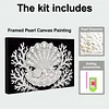 (20x30cm)DIY Seashell Framed Handmade Pearl Painting Art Craft Kit Living Home Decor