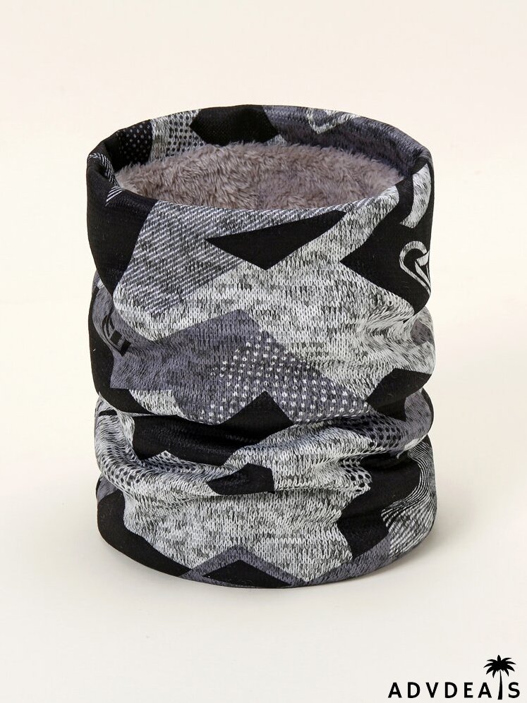 Geometric Pattern Infinity Scarf