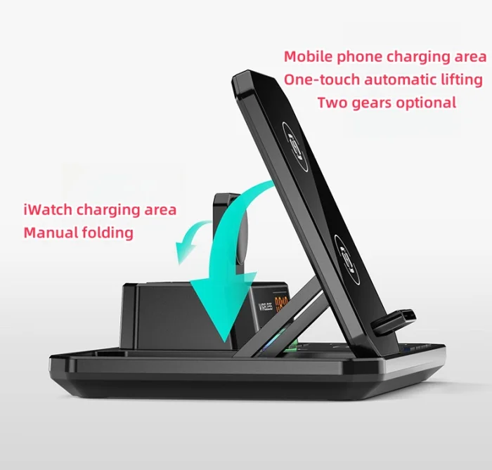 Desktop Ambience Night Light 6-in-1 Wireless Charger